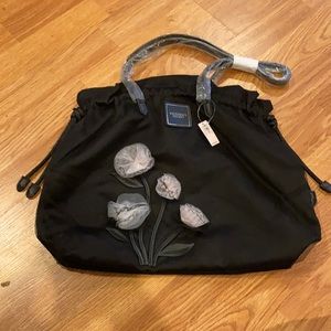 New Victoria Secret floral black bag